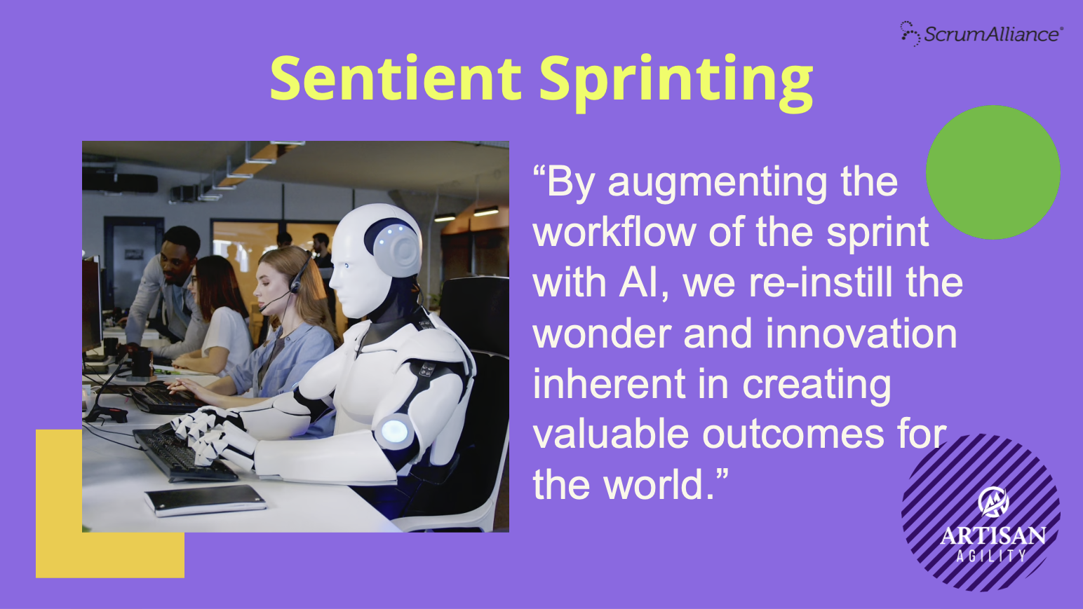 Sentient Sprinting: AI and Agility Supporting Humans